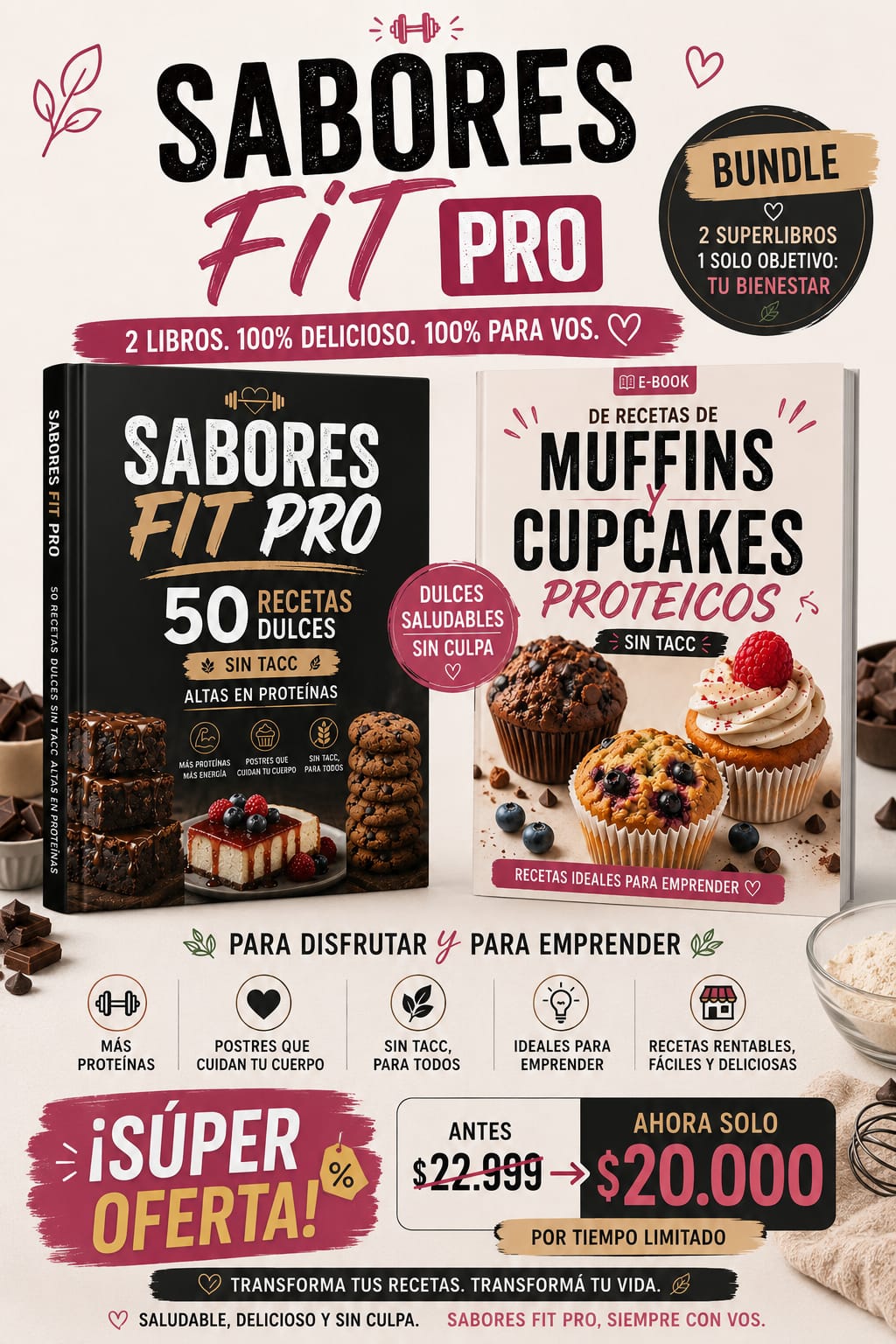 Bundle Sabores Fit Pro – Los 2 Libros